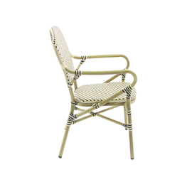 Bistro chair TANGO natural | white | black | stackable product photo  S