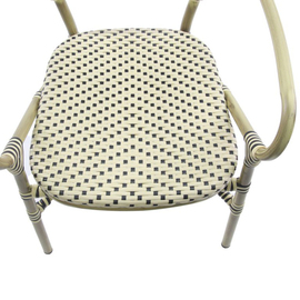 Bistro chair TANGO natural | white | black | stackable product photo  S