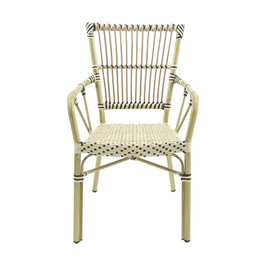 Bistro chair JAMES natural | white | black | stackable product photo  S