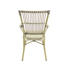 Bistro chair JAMES natural | white | black | stackable product photo  S