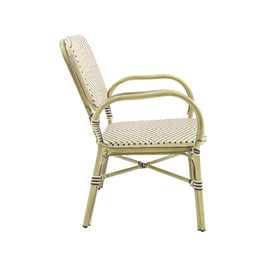 Bistro chair FELIX natural | white | black | stackable product photo  S