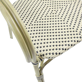 Bistro chair FELIX natural | white | black | stackable product photo  S