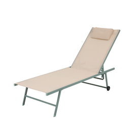 deck chair TRAVIS green | beige product photo