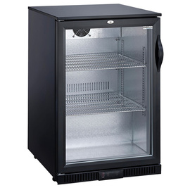 bar fridge black with glass door | convection cooling | 128 ltr product photo