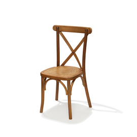 wooden chair Crossback • light brown H 880 mm product photo