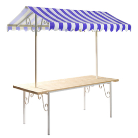 market booth France blue with roofing product photo