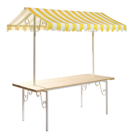 market booth France yellow with roofing product photo