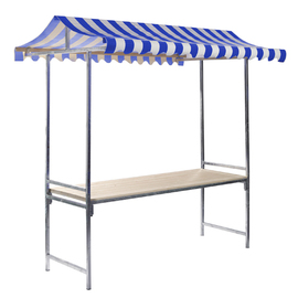 market booth Professional blue with roofing product photo