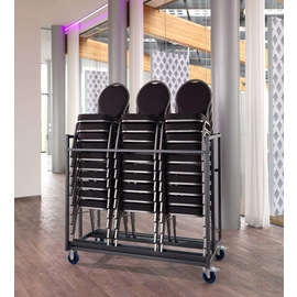 chair trolley steel 950 mm x 640 mm H 1690 mm | suitable for 30 stacking chairs product photo  S