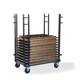 table transport trolley Event Straight adjustable 1260 - 2080 mm x 840 - 1000 mm H 1680 mm | suitable for rectangular folding tables product photo