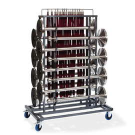 barrier post trolley Elegance steel suitable for 16 posts | ropes | 1290 mm x 760 mm H 1800 mm product photo
