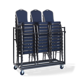 chair trolley steel 950 mm x 640 mm H 1690 mm | suitable for 30 stacking chairs product photo