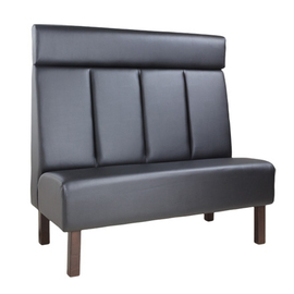 fully upholstered bench | system bench • black | 1000 mm x 640 mm H 1200 mm | seat height 470 mm product photo
