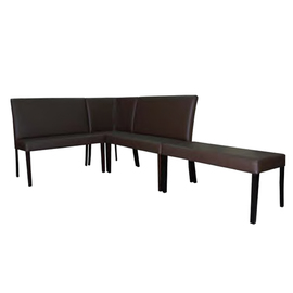 upholstered bench | upholstered stool Biatan-R-Hocker • brown | 1000 mm x 550 mm H 490 mm product photo  S