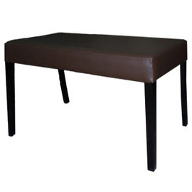 upholstered bench | upholstered stool • brown | 1000 mm x 550 mm H 960 mm | seat height 490 mm product photo