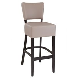 fully upholstered bar stool • taupe | seat height 810 mm product photo