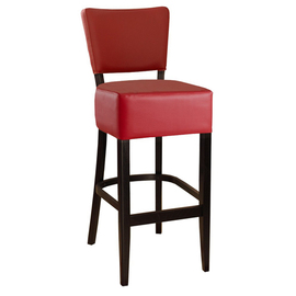 fully upholstered bar stool • red | seat height 810 mm product photo