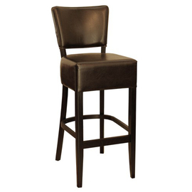 fully upholstered bar stool • brown | seat height 810 mm product photo