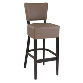 fully upholstered bar stool • light brown | seat height 810 mm product photo