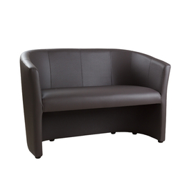 two-seater sofa • black | seat height 490 mm product photo