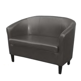 two-seater sofa • black | seat height 470 mm product photo