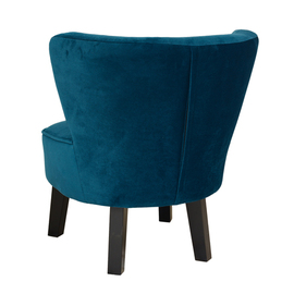 retro armchair with a cushion • petroleum coloured | seat height 410 mm product photo  S