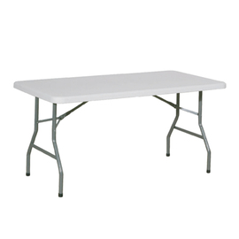 folding table white rectangular L 1520 mm W 760 mm H 720 mm product photo
