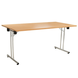 banquet table | folding table beechwood coloured rectangular | 1600 mm x 800 mm H 730 mm product photo