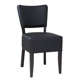 fully upholstered chair • black | seat height 460 mm product photo