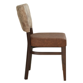 fully upholstered chair • brown • two-tone | seat height 460 mm product photo  S