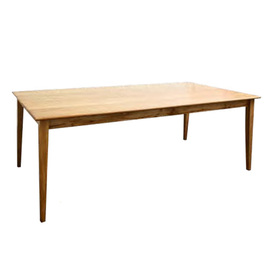 wooden table Oak wood rectangular L 2000 mm W 1000 mm H 760 mm product photo