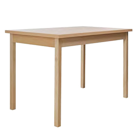 wooden table beech wood natural-coloured L 1200 mm W 700 mm H 750 mm product photo