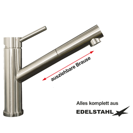 lever mixer tap eric 1/2" with pull-out shower head outreach 210 mm H 240 mm product photo