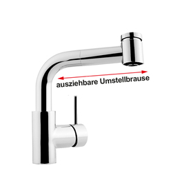 Spültischbatterie lever mixer tap high pressure outreach 200 mm H 210 mm product photo