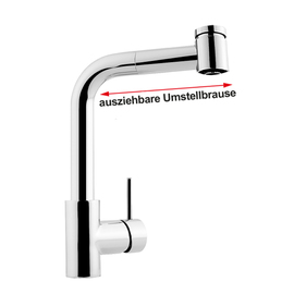 Spültischbatterie lever mixer tap high pressure outreach 200 mm H 270 mm product photo