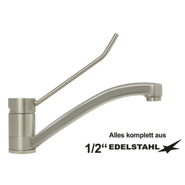 Arm lever mixer tap steel 1/2" outreach 230 mm product photo