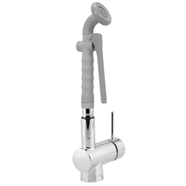 cleaning set 1/2" lever mixer tap with rinser | grey product photo
