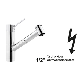 Spültischbatterie lever mixer tap pressureless one hole product photo