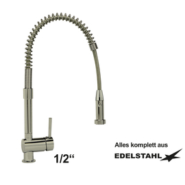 dish shower MASTER stainless steel lever mixer tap one hole product photo