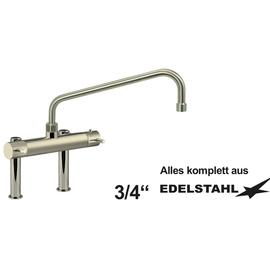 thermostatic mixer tap 3/4'' outreach 360 mm discharge height 250 mm product photo