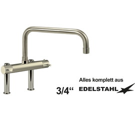 thermostatic mixer tap 3/4'' outreach 300 mm discharge height 250 mm product photo