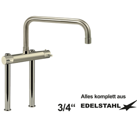 thermostatic mixer tap 3/4'' outreach 340 mm discharge height 400 mm product photo