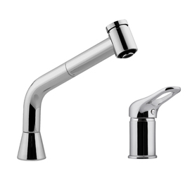 Cleaning shower chromed lever mixer tap two-hole product photo