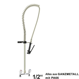 rinse sink mixer 1/2" two-hole two-handle mixer tap product photo