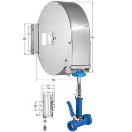 hose rewinder Power Reel closed version 1/2" with drinking water hose 6 m product photo  S