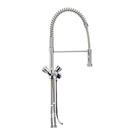 sink pillar mixer 1/2" outreach 250 mm | discharge height 100 mm | 1 valve at the front product photo