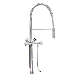 sink pillar mixer 1/2" outreach 250 mm | discharge height 100 mm | 2 valves at the front product photo