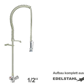 Pre-rinse shower praktic 1/2" one hole two-handle mixer tap product photo