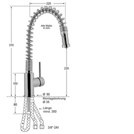 Spültischbatterie anya 1/2" lever mixer tap | pressure-resistant product photo  S