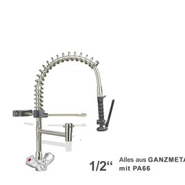 Hand shower ecotop 1/2" two-handle mixer tap | black product photo
